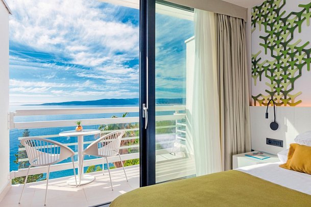 Bluesun Hotel Berulia - Wohnbeispiel Doppelzimmer Nebengebäude Meerseite (Zimmercodierungen D1V & EBC)