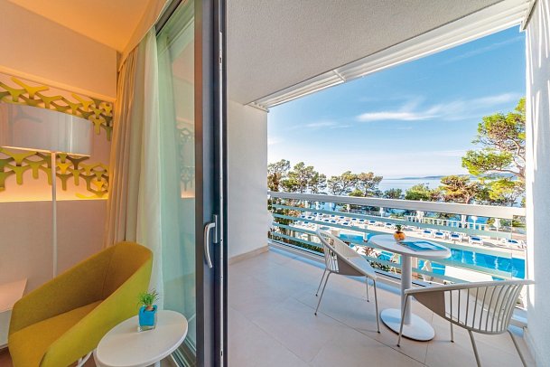 Bluesun Hotel Berulia - Wohnbeispiel Doppelzimmer Meerseite (Zimmercodierung DBC/DC3/EB2)