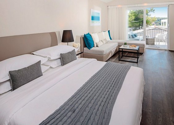 Gava Waterman Milna Resort - Wohnbeispiel Juniorsuite (Zimmercodierungen JP1 & JB1)