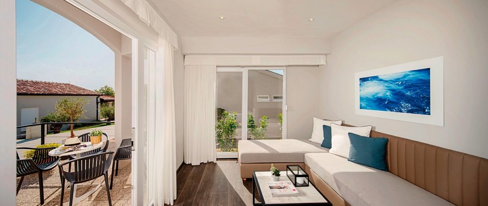 Gava Waterman Milna Resort - Wohnbeispiel Juniorsuite (Zimmercodierungen JP1 & JB1)