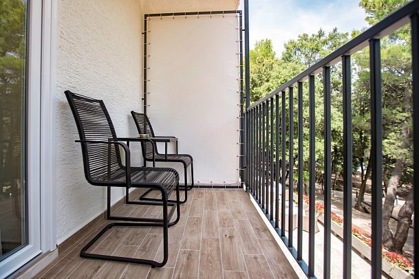 Aminess Senses Resort - Beispiel Balkon Doppelzimmer Superior (Zimmercodierung DS1)