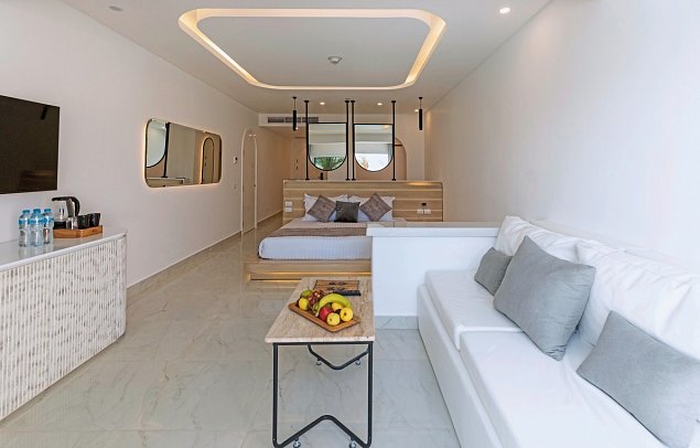 White Hills Resort - Wohnbeispiel Doppelzimmer Deluxe Swim Up (Zimmercodierungen DDQ & DCQ)