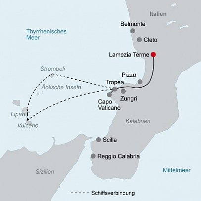 Standortrundreise Kalabrien