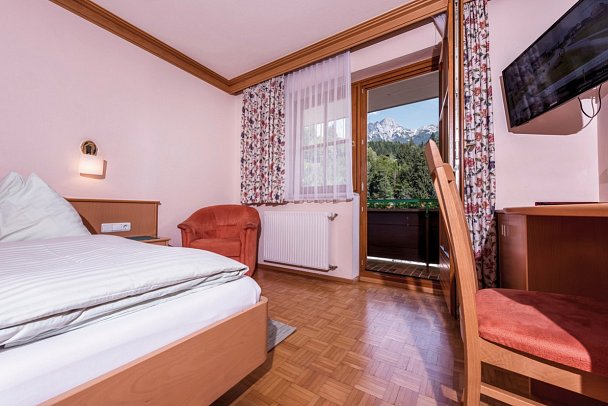 Hotel Gasthof Wachter - Wohnbeispiel Doppelzimmer Asitz (Zimmercodierungen DB1, TB1, EB1 & DC1)