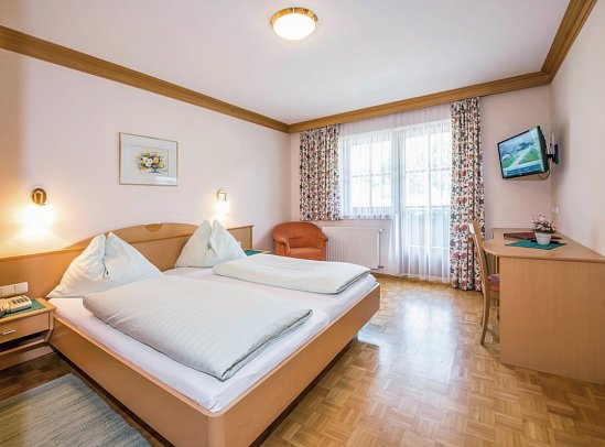 Hotel Gasthof Wachter - Wohnbeispiel Doppelzimmer Asitz (Zimmercodierungen DB1, TB1, EB1 & DC1)