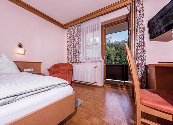 Hotel Gasthof Wachter - Wohnbeispiel Doppelzimmer Asitz (Zimmercodierungen DB1, TB1, EB1 & DC1)