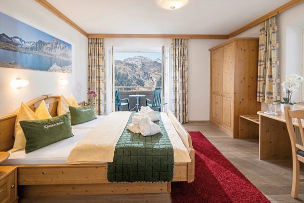 Nationalparkhotel Klockerhaus - Wohnbeispiel Doppelzimmer Gästehaus Edelweiß (Zimmercodierung D1V)