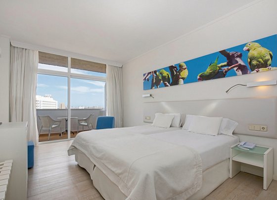 Iberostar Waves Bouganville Playa - Wohnbeispiel Doppelzimmer Meerblick (Zimmercodierungen D1M & D2M)