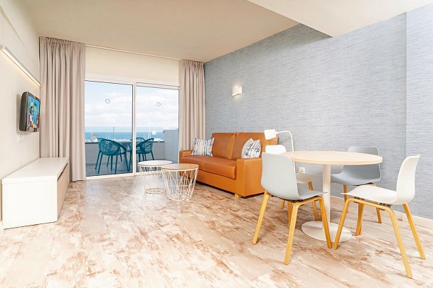 HOVIMA La Pinta Beachfront Family Hotel - Wohnbeispiel Apt. 1 Schlafzimmer Meerblick (Zimmercodierungen ASM & ASO)