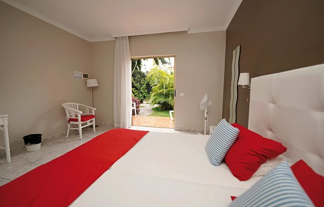 RF San Borondón - Wohnbeispiel Doppelzimmer Standard Gartenblick (Zimmercodierung DG1)