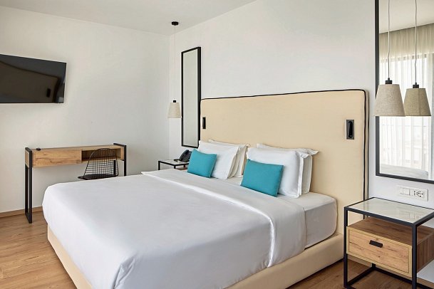 Sol Tropikal Durres - Wohnbeispiel Doppelzimmer seitlicher Meerblick (Zimmercodierungen DBN, D1N, DBM & D1M)