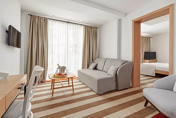 Budva - Wohnbeispiel Apartment 1 Schlafzimmer (Zimmercodierung AB1)