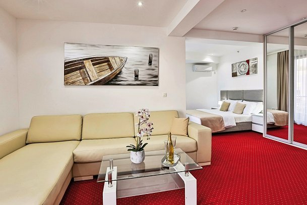 Hotel La Mer - Wohnbeispiel Junior Suite Sea View (Zimmercodierung J1M)