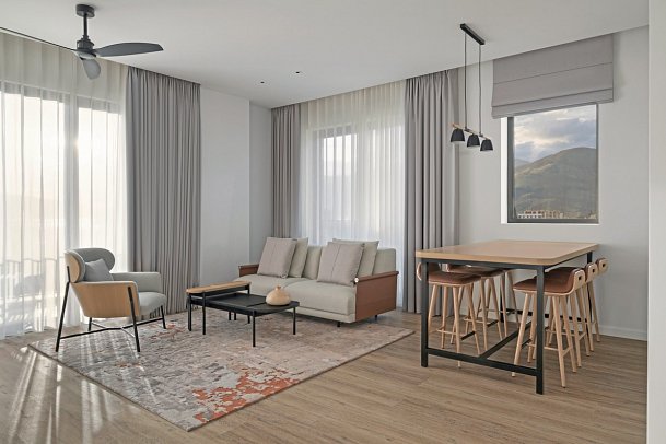 SIRO Boka Place Summer - Wohnbeispiel Appartement 2 Schlafzimmer (Zimmercodierung OB1)