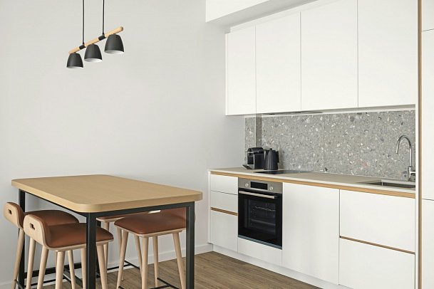 SIRO Boka Place Summer - Wohnbeispiel Appartement 1 Schlafzimmer (Zimmercodierung AB1)