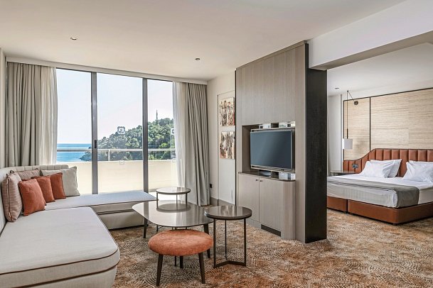 Iberostar Waves Bellevue - Wohnbeispiel Juniorsuite Meerblick (Zimmercodierungen JBM & JB3)