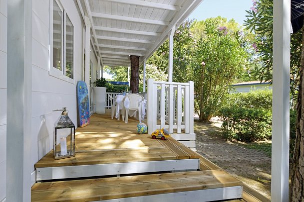 Camping Pino Mare - Wohnbeispiel Mobilheim Green (Zimmercodierung CB1)