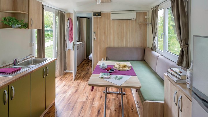 Camping Sabbiadoro - Wohnbeispiel Mobilheim 5 Mod F Plus MH5 1-6 P. (Zimmercodierung CB5)