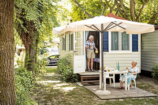 Camping Sabbiadoro - Wohnbeispiel Mobilheim 6 Mod H MH6 1-2 P. (Zimmercodierung CB4)