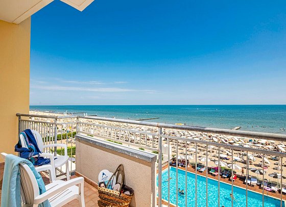 Astor - Beipiel Balkon Doppelzimmer Meerblick (Zimmercodierung DBM)
