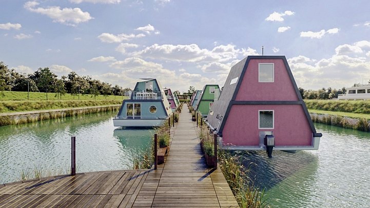 Marina Azzurra Resort - Wohnbeispiel Hausboot River (Zimmercodierungen OB1 & OX1)