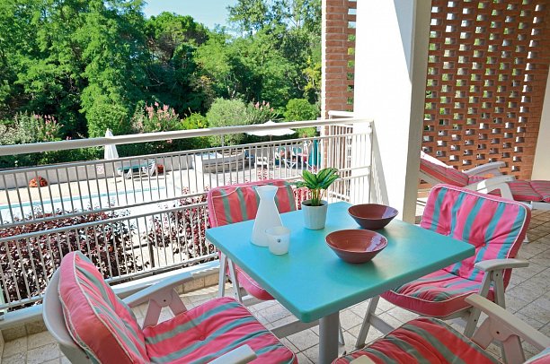 Residence Le Acacie - Beispiel Balkon (Zimmercodierung AB1)