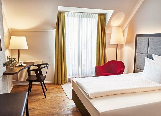 Steigenberger Hotel & Spa Krems - Wohnbeispiel Einzelzimmer Komfort (Zimmercodierung EF1)