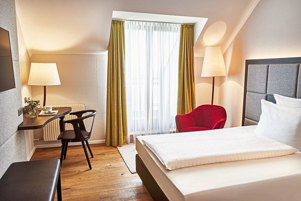 Steigenberger Hotel & Spa Krems - Wohnbeispiel Einzelzimmer Komfort (Zimmercodierung EF1)