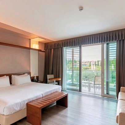 Aqualux Suite & Terme - Wohnbeispiel Doppelzimmer Aqua (Zimmercodierungen DB1 & EB2)