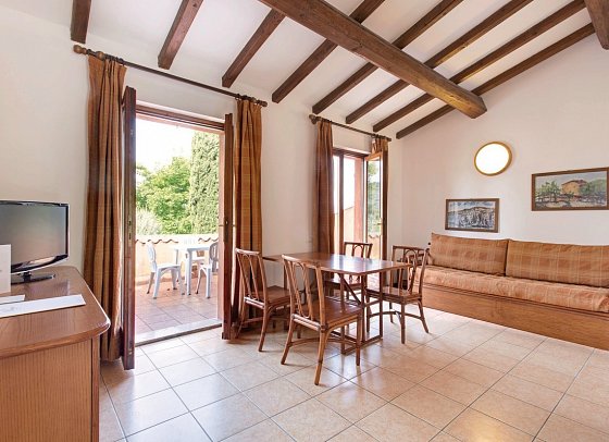 Poiano Garda Resort - Poiano Apartments - Wohnbeispiel Appartement 1 Schlafzimmer (Zimmercodierung AB1)