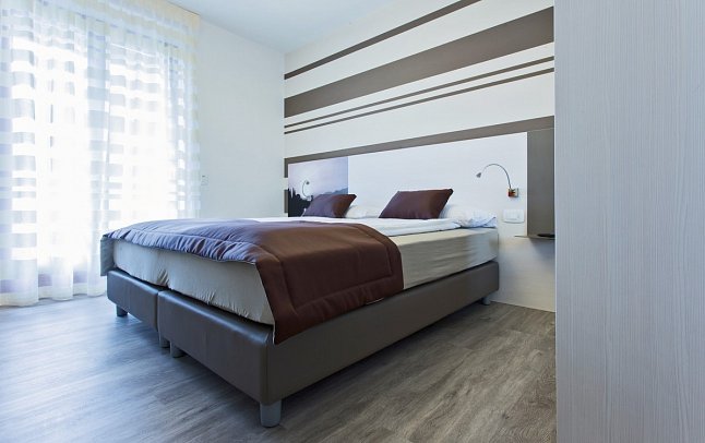 San Carlo Hotel Garni - Wohnbeispiel Doppelzimmer Komfort (Zimmercodierung DF1)