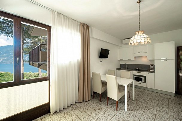 Residence Oasi - Wohnbeispiel Appartement 1 Schlafzimmer (Zimmercodierungen AB1 & AB2)