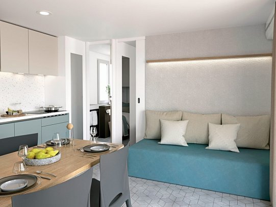 Aminess Style Camping Avalona Glamping Villas & Holiday Homes - Wohnbeispiel Family Premium Holiday Home (Zimmercodierung HB2)