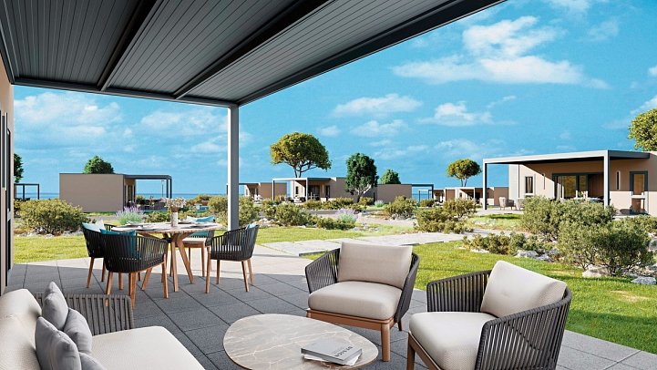 Aminess Style Camping Avalona Glamping Villas & Holiday Homes - Wohnbeispiel Premium Holiday Home (Zimmercodierung HB1)