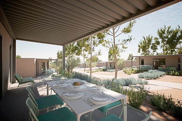 Aminess Style Camping Avalona Glamping Villas & Holiday Homes - Wohnbeispiel Family Premium Holiday Home (Zimmercodierung HB2)