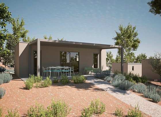 Aminess Style Camping Avalona Glamping Villas & Holiday Homes - Wohnbeispiel Premium Holiday Home (Zimmercodierung HB1)