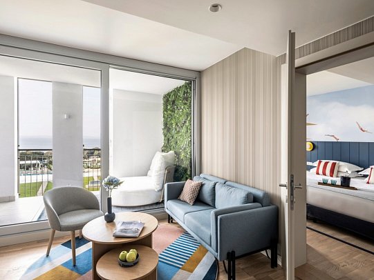 Falkensteiner Family Hotel Diadora - Wohnbeispiel Suite Diadora Exklusiv Meerseite (Zimmercodierung WT1)