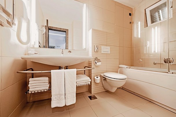 Zaton Holiday Resort - Beipiel Bad Apt. 1 Schlafzimmer Komfort (Zimmercodierung AF1)