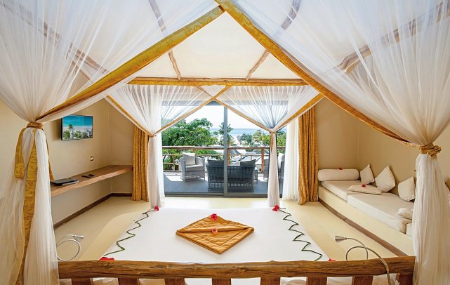Gold Zanzibar Beach House & Spa - Wohnbeispiel Deluxe Ocean View (Zimmercodierung UDM)