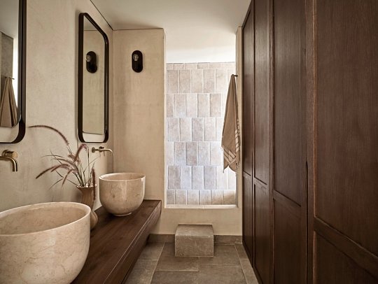 Pierros Verde Private Suites - Wohnbeispiel Juniorsuite Privatpool Meerblick (Zimmercodierung J1R)