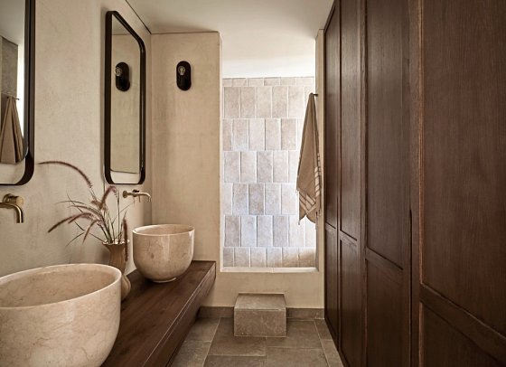 Pierros Verde Private Suites - Wohnbeispiel Juniorsuite Privatpool Meerblick (Zimmercodierung J1R)