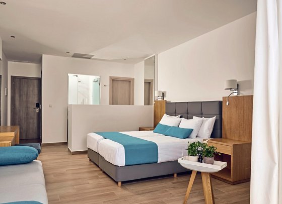 Cavo Orient Beach Hotel - Wohnbeispiel Luxury Suite Meerblick (Zimmercodierungen W1M & J1Q)