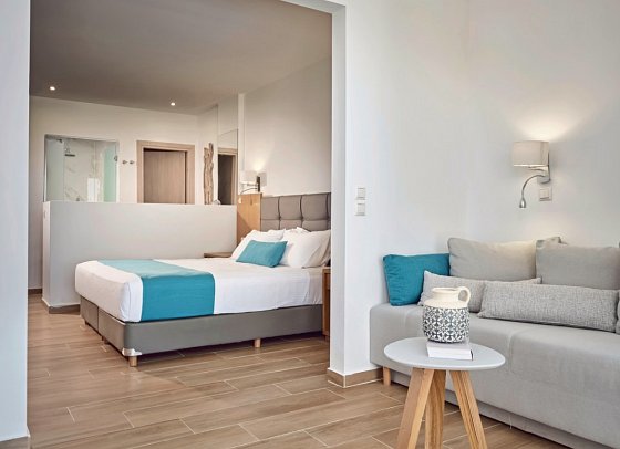 Cavo Orient Beach Hotel - Wohnbeispiel Seaside Suite Private Pool (Zimmercodierung W1R)