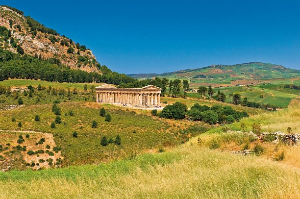 Autotour Kulinarisches Sizilien mit Wein und Köstlichkeiten - luxuriös erfahren - Tempel von Segesta