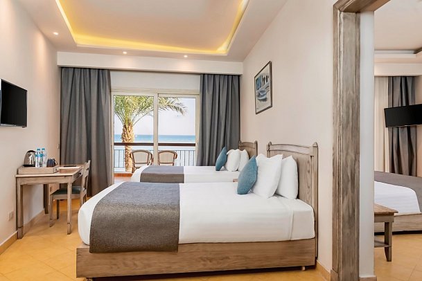 SUNRISE Alma Bay Resort - Wohnbeispiel Familienzimmer Meerblick (Zimmercodierung FDM)