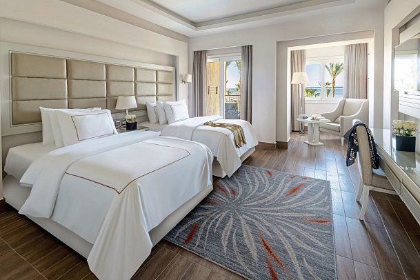 Rixos Premium Seagate - Wohnbeispiel Doppelzimmer Premium seitlicher Meerblick (Zimmercodierungen DMM & DC5)