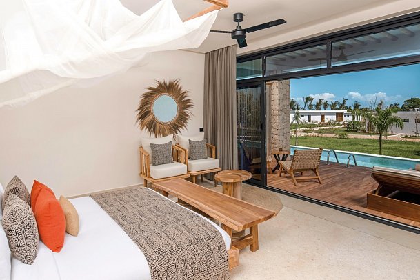 Aldiana Club Zanzibar - Wohnbeispiel Swim-Up Doppelzimmer Superior (Zimmercodierung DSQ)