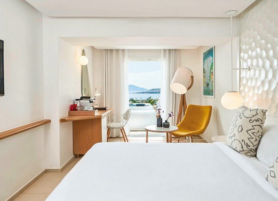 Myconian Kyma - Member of Design Hotels - Wohnbsp. Doppelz. Deluxe Artemis seitl. MB (Zimmercodierung DDN)