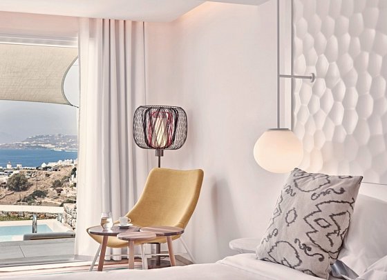 Myconian Kyma - Member of Design Hotels - Wohnbeispiel Doppelzi. Superior Horizon mit Meerblick und Privatpool (Zimmercodierung DSR)