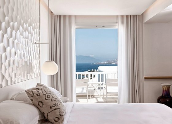 Myconian Kyma - Member of Design Hotels - Wohnbeispiel Doppelzi. Deluxe Artemis seitl. Meerblick (Zimmercodierung DDN)